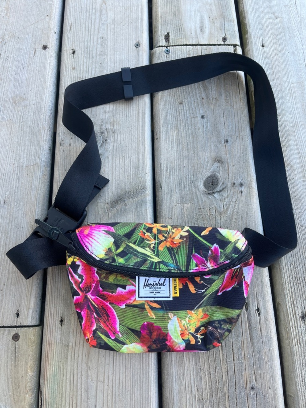 Herschel Hoffman Tropical Jungle Floral Crossbody Fanny Pack